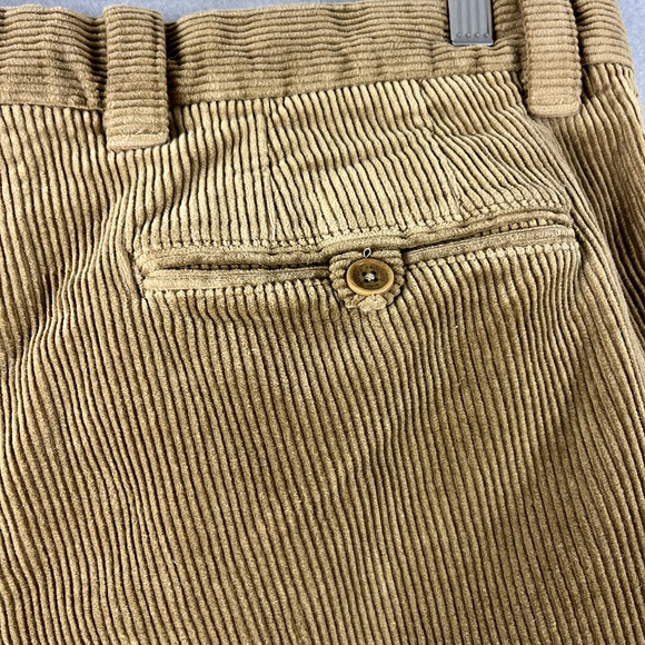 Brooks Brothers Clark Fit Corduroy Pants Mens 38x32 (36x30) Tan Classic - Picture 11 of 15